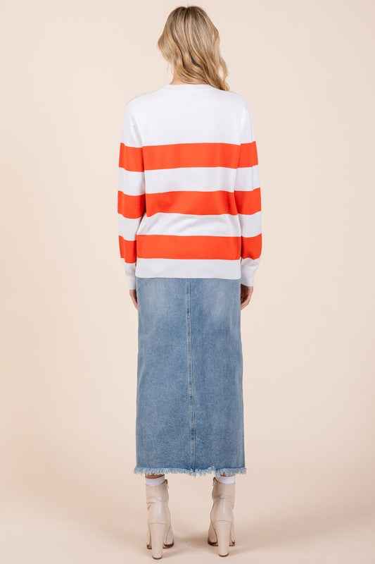Stripe Lightweight Knit Sweater 22099496_1fbef80b-af8c-49c2-b7a0-af3ca78bb7a2