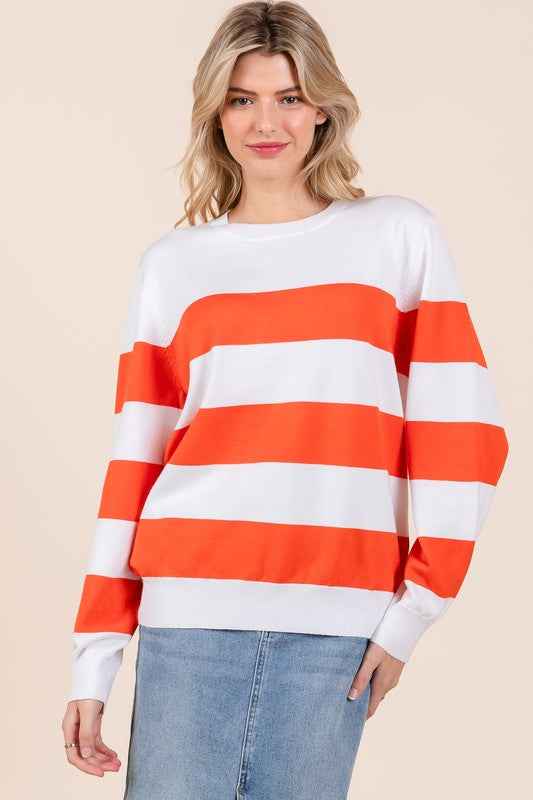 Stripe Lightweight Knit Sweater 22099496_afe0e5b9-6d37-4cfb-ad63-322f7e230bd6