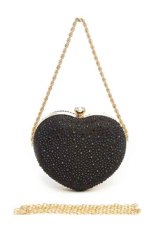 Rhinestone Pave Heart Shape Party Box Clutch Black O S 22106199_d8b389ed-138c-4831-b420-4bc683857f6b