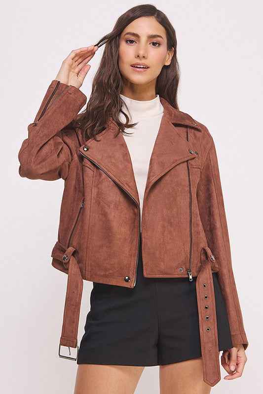 PLUS BELTED LONG SLEEVE ZIPPERED SUEDE MOTO JACKET 22158171_5d9faf0e-10db-4afd-9730-2ba762ba93b6