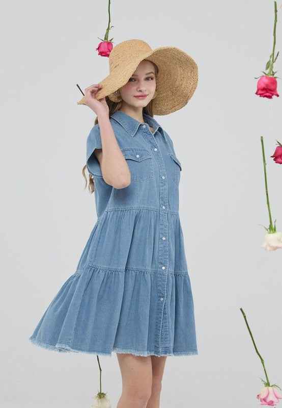 Plus ButtonDown Tiered Babydoll Denim Shirt Dress 22183878_4ff21efa-6d9c-458f-9c3b-43c6086ba570