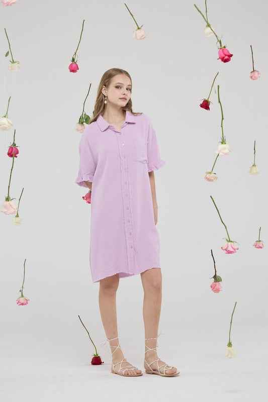Plus Frayed Edges Breezy Button down Shirt Dress 22223699_706585d0-af8c-4600-a1b4-8aaa2fcb7e08