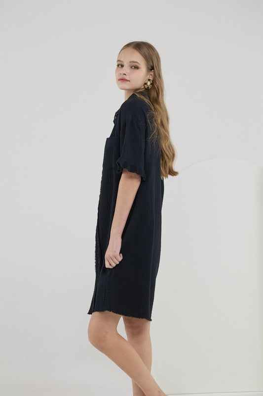 Plus Frayed Edges Breezy Button down Shirt Dress 22223699_f9a38f72-0bba-4573-8743-3d0d14d5b6d2