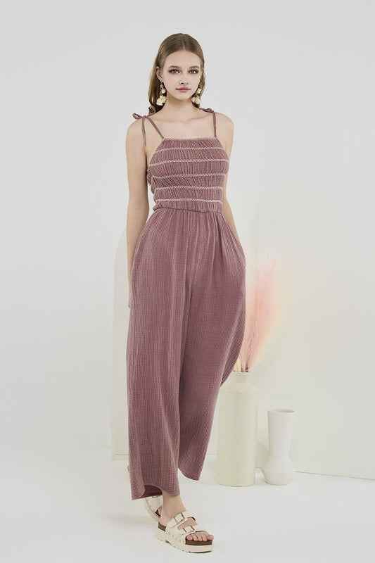 Smocked Top Wide Leg Gauze Jumpsuits 22240956_b75bcffb-13ee-460d-9caf-2269cde50789