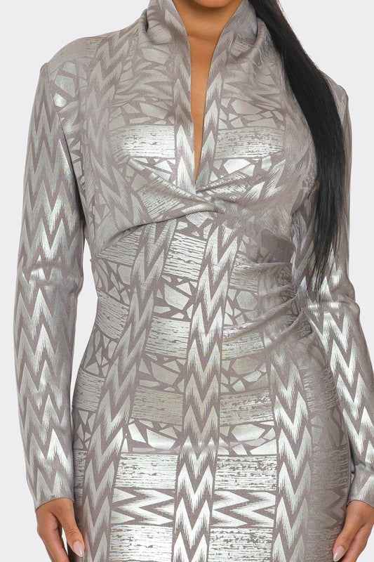 Metallic Zigzag Holiday Bandage dress 22279732_45601585-3297-4b73-8cd2-1583e0cf3b6b