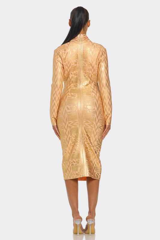 Metallic Zigzag Holiday Bandage dress 22279732_65d65ddf-7f97-4629-b279-7992f04d8ebb