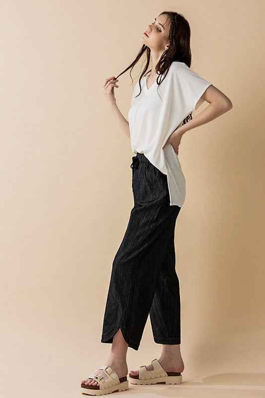 Plus Denim Wide Leg Crop Pants with Dolphine Tail 22290260_d1417d20-5d04-440b-9722-f1c44e8e68ee