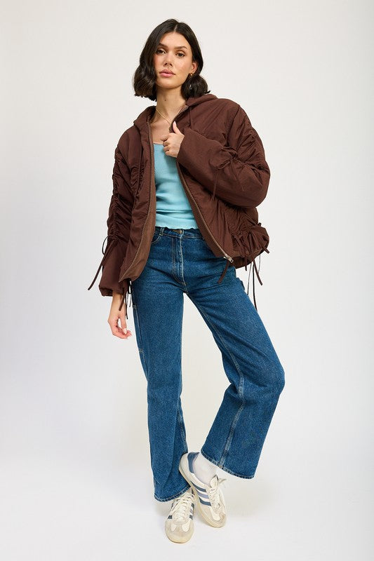 Ruched puff jacket 22308743_0454fb7d-28c2-454b-9c5e-b69ad676b15f