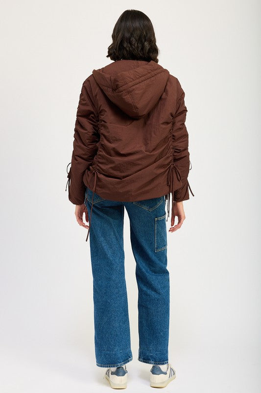 Ruched puff jacket 22308743_52391a64-31c3-4b66-bebd-e1299427dbfc
