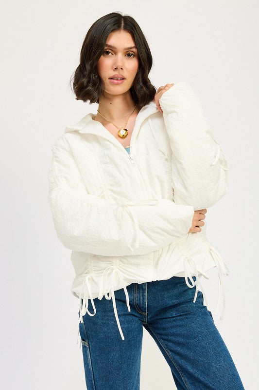 Ruched puff jacket 22308743_570597bd-216d-4961-8c89-7ebfcf51f1a0