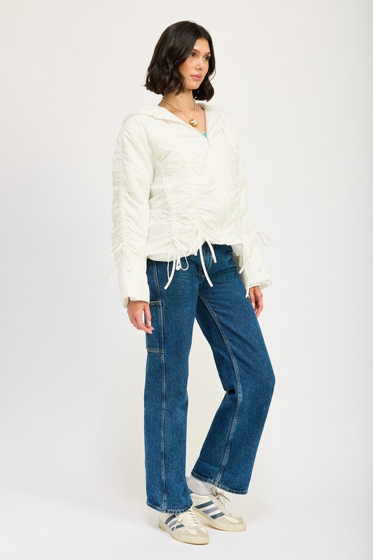 Ruched puff jacket 22308743_bcdf3739-7c51-4a14-9768-cd687502c6c0
