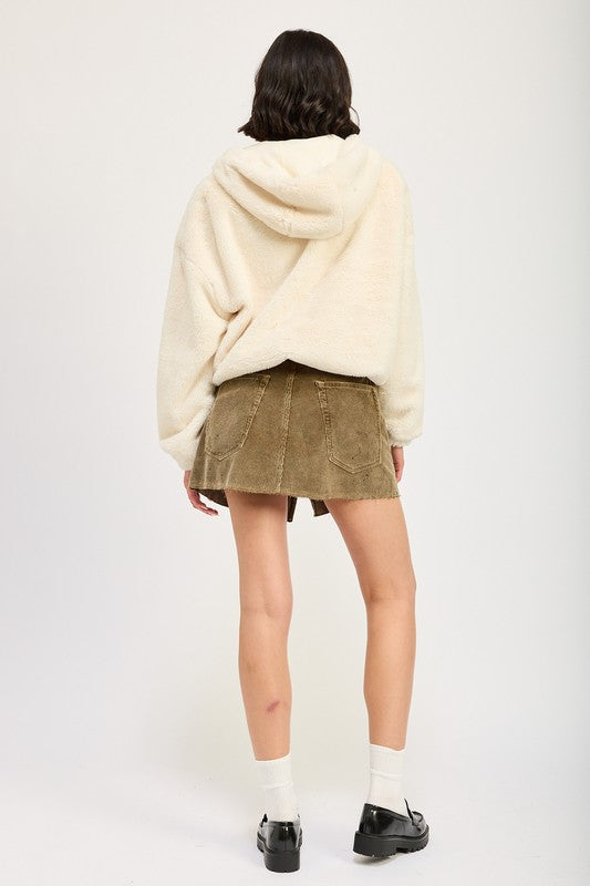 Fuzzy hooded jacket 22308867_455973c2-6209-410d-94a5-4e52a047d226