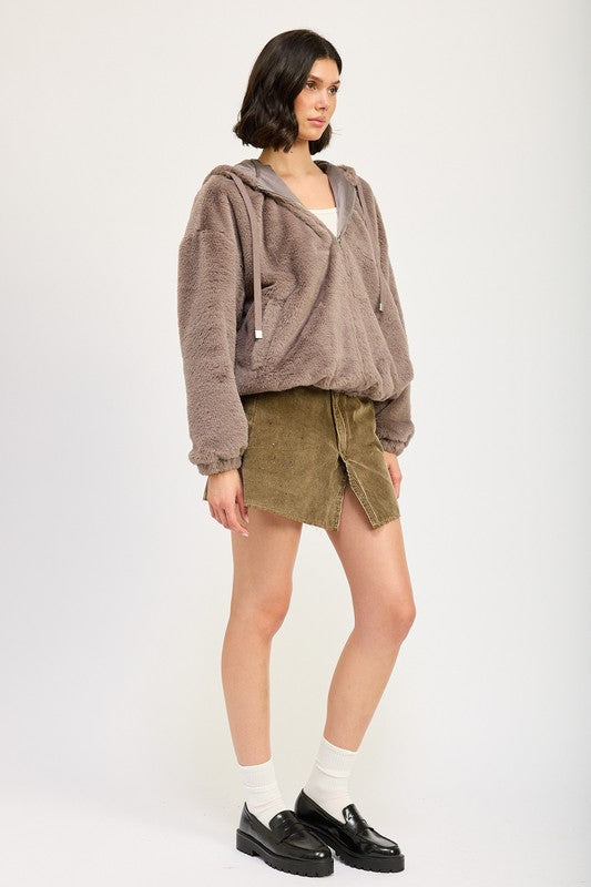 Fuzzy hooded jacket 22308867_9130e380-4989-4201-acc7-083663654670