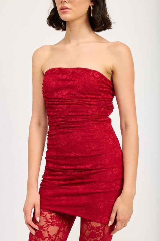 RUCHED MINI DRESS WITH LACE LEGGINGS 22308871_83a9b3f2-87c4-4f44-a027-c3ea414cc846