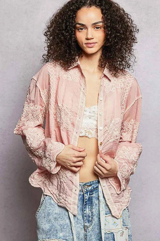 POL Embroidery Button Down Long Sleeve Shirt 2236103b-8715-474b-a30e-955342380336-Max-Origin