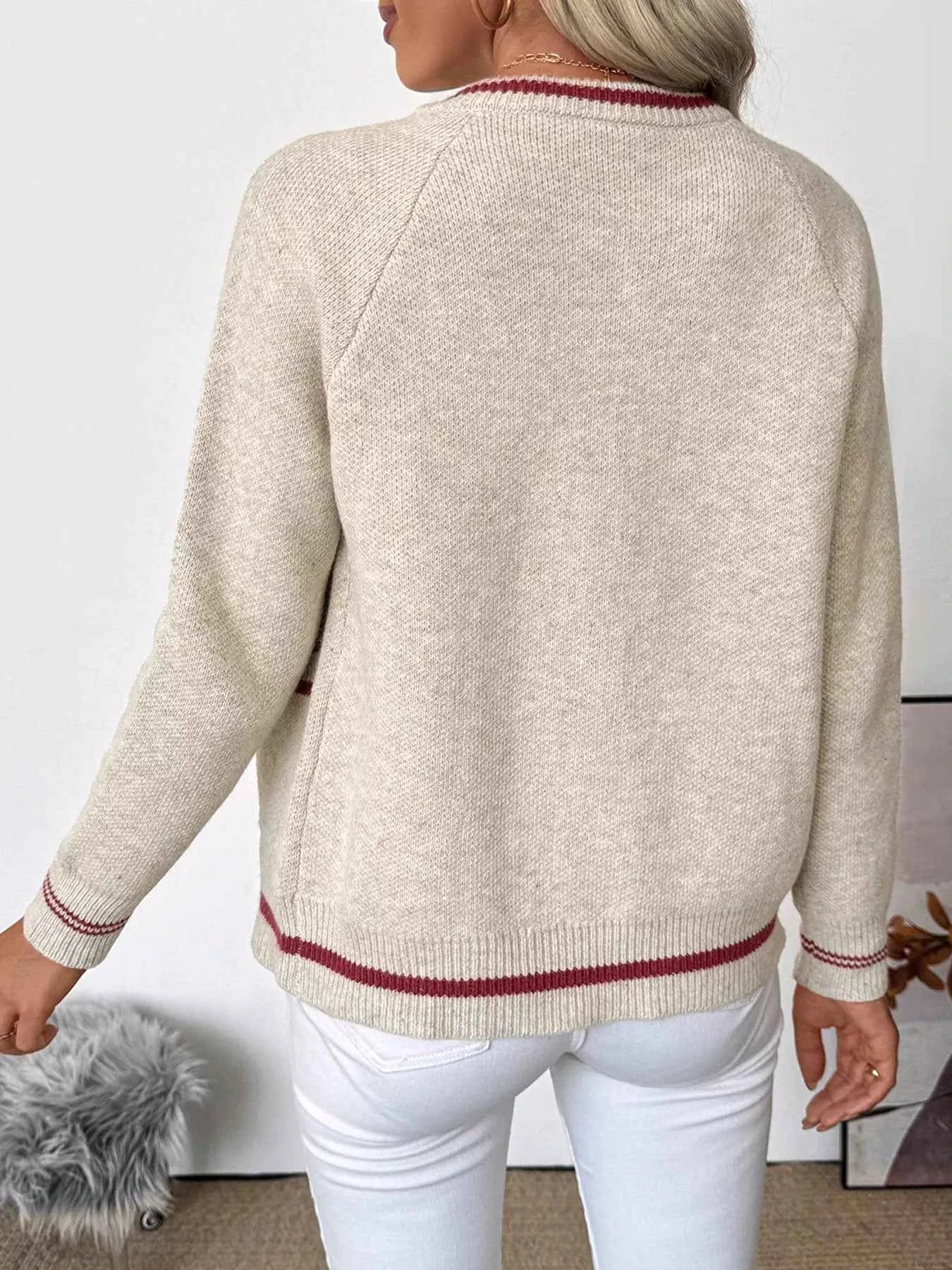 Zip Up Contrast Trim Cardigan 2238352ccbd14fc6a32ebb528a91fba3-Max-Origin