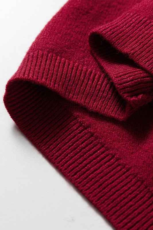 Solid Crewneck Cap Sleeve Knit Sweater 223ac720-9361-40b1-a52f-679b91150e7e
