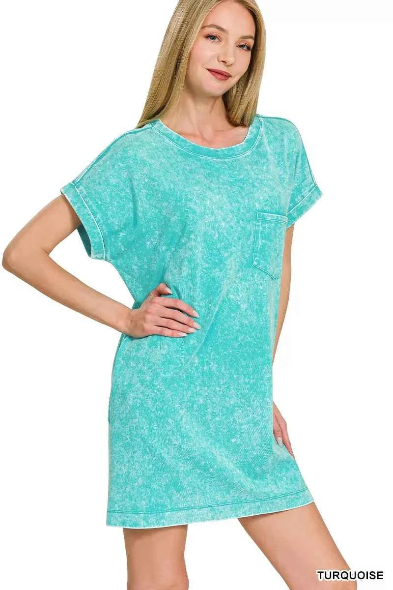Zenana Premium Cotton Washed T-Shirt Dress 224289d174854bff9a6b3b925b8a9a12-Max-Origin