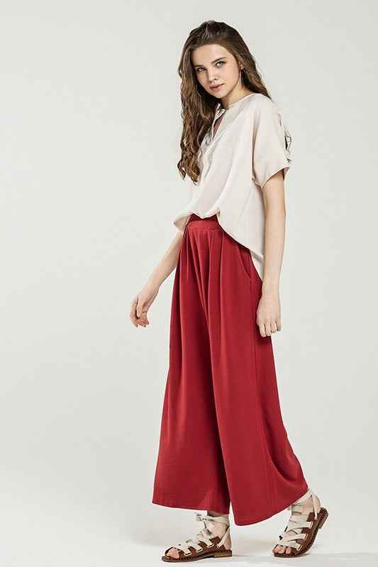 Stretch Crepe High Waist Tuck Wide Leg Pants Dk.Cinnamon 22429574_1fe43662-a4a6-44a4-bc22-ded323bc87c4