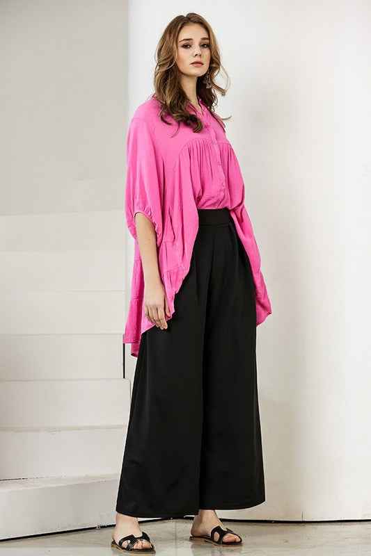 Stretch Crepe High Waist Tuck Wide Leg Pants 22429574_7771195d-2495-481b-9185-91b147e3fc54