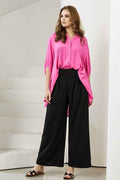 Stretch Crepe High Waist Tuck Wide Leg Pants Black 22429574_94665bc9-be9f-4b0b-86ed-8baca6b553af
