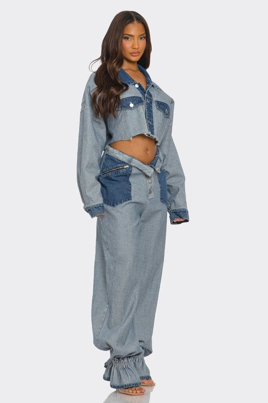 Cropped Contrast Denim Set 22438042_e04ca00a-e957-4bbd-88a0-1279322ece68