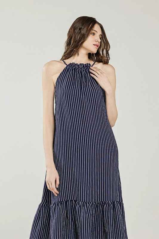 Plus Stripe High Ruffle Neckline Tiered Maxi Dress 22446695_d995c35e-3a8b-4632-8f8a-3b0f6f730a23