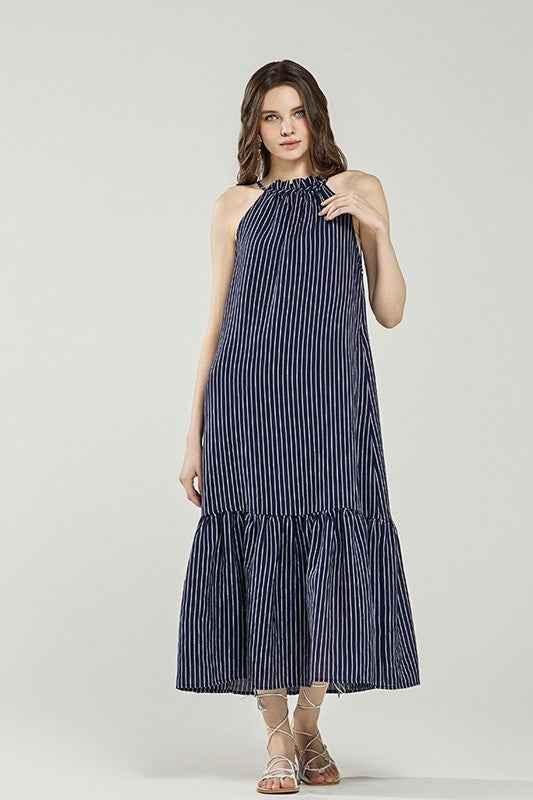 Plus Stripe High Ruffle Neckline Tiered Maxi Dress 22446695_fc220467-0a91-49c3-8231-7f54a67c2787
