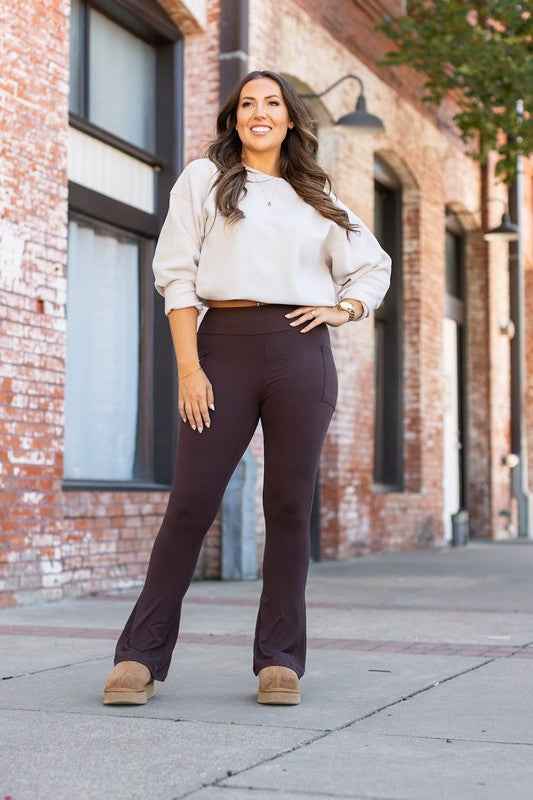 The Brandy Brown Flare with Pockets Brown 22475487_d4dbc648-aac6-4003-8745-19930386c1e9