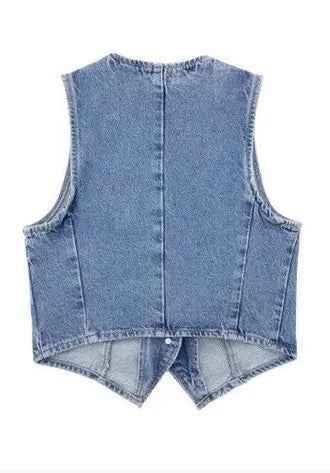 Cropped button front denim vest 22489138_08fc848f-ff89-4d4d-8b4f-6388119de2a8