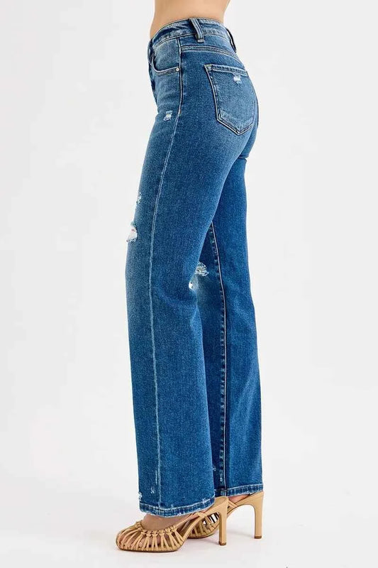 Full Size Tummy Control High Rise Straight Distressed Jeans Plus Size 2248a2ff32dd4b97b06178adc16016ca-Max-Origin