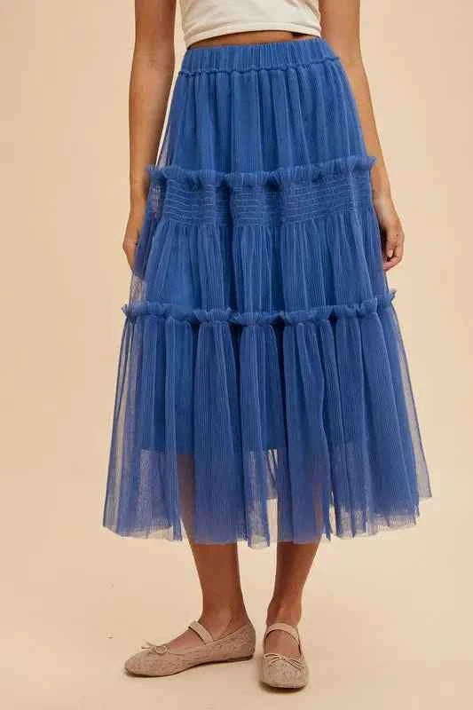 Annie Wear Tulle Tiered Midi Skirt 224b6c98d61349138f574daf34081ce6-Max-Origin