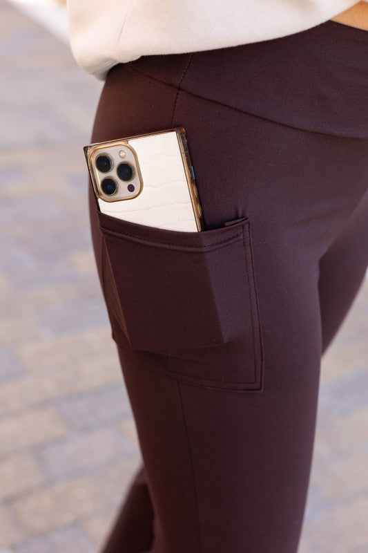 The Rhea Brown Bootcut Leggings 22740734_b647e75e-25c3-4df3-820d-c3b8a5bce6ef