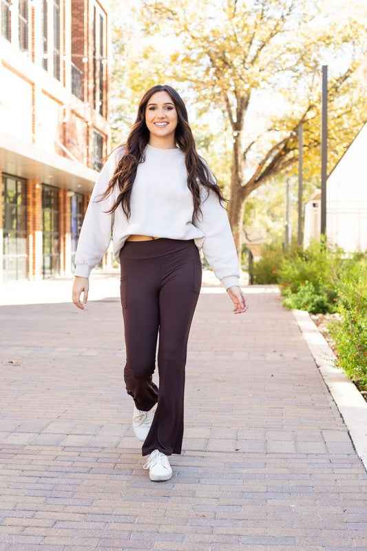 The Rhea Brown Bootcut Leggings 22740734_d45150e3-541d-4900-9922-774605da7db1