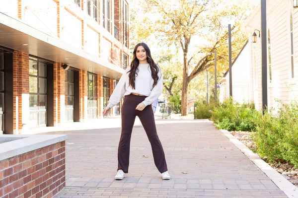 The Rhea Brown Bootcut Leggings 22740734_e37ee79b-505a-4d05-adb7-635758f68ec5