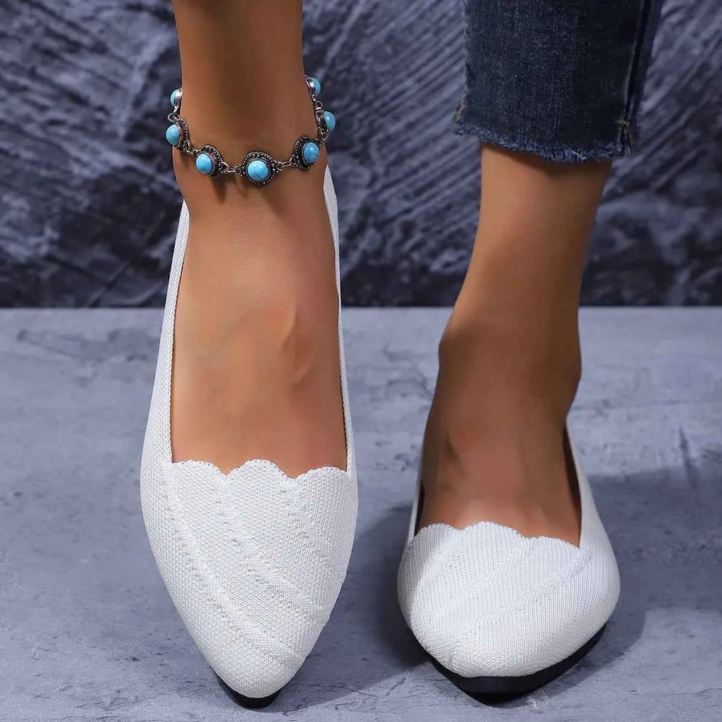 Point Toe Flat Slip-Ons White 228512db12ed49498e7a39da8ba6bb3d-Max-Origin