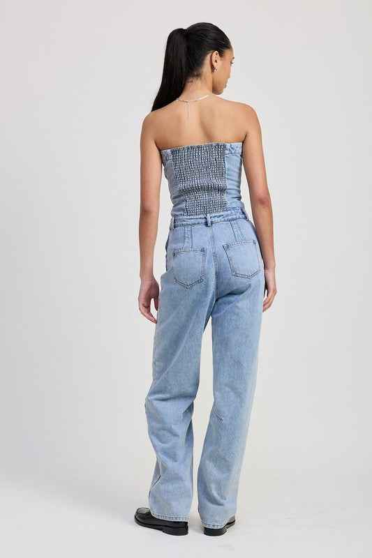 STRAPLESS DENIM JUMPSUIT 22866987_22f1a66e-4aa3-4e28-af10-6a48808e3c29