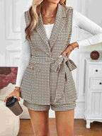 Houndstooth Lapel Collar Vest Coat and Shorts Set 2288363c7aa54631bc968e18e36ed562-Max-Origin