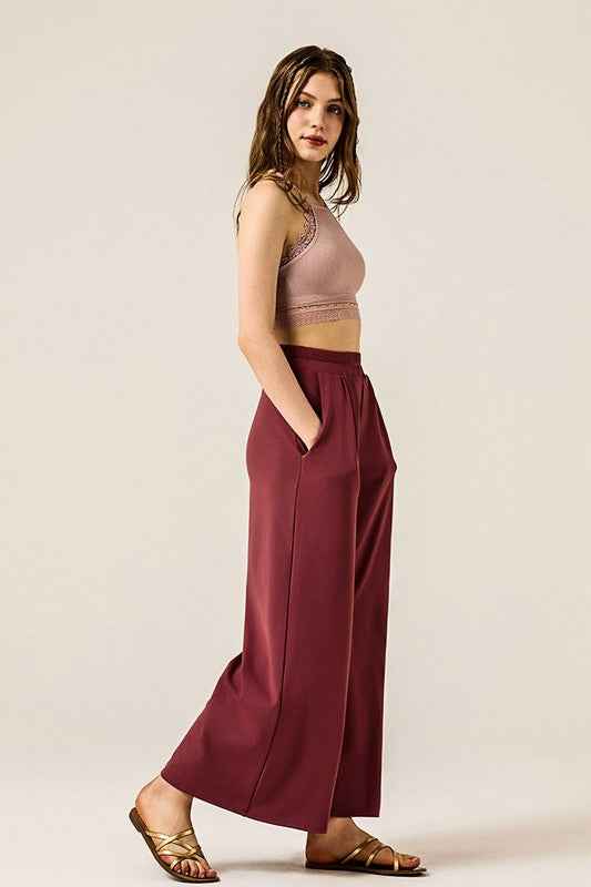 Stretch Yoga Knit Wide Leg Palazzo Pants 22886171_34195268-ebf7-438d-88d9-6486b4a54c0c