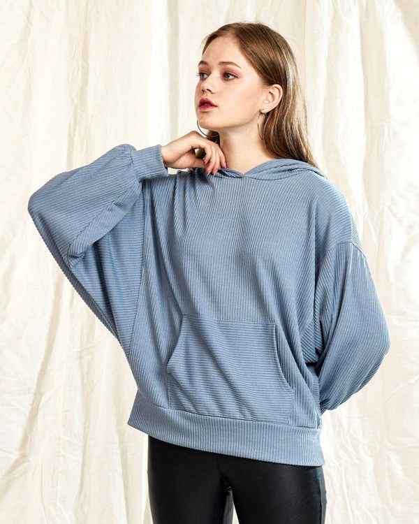Oversized Dolman Sleeve Ribbed Hoodie Top blue 22904782_f5383087-c60c-4791-8ec3-4408024269f7