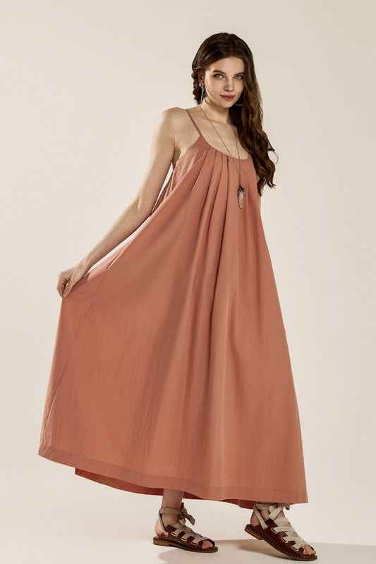 Plus Sleeveless Tuck Detail Dress with tie back 22921077_92ce9e37-101f-4739-a55f-d51a358fdbff