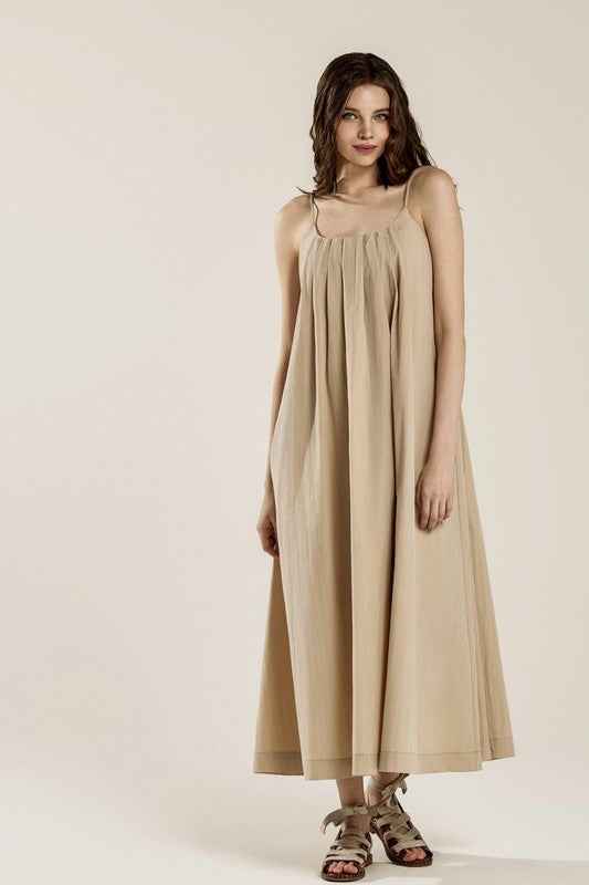 Plus Sleeveless Tuck Detail Dress with tie back 22921077_e355317c-d1c5-4567-aedf-ca3e6bbd0602