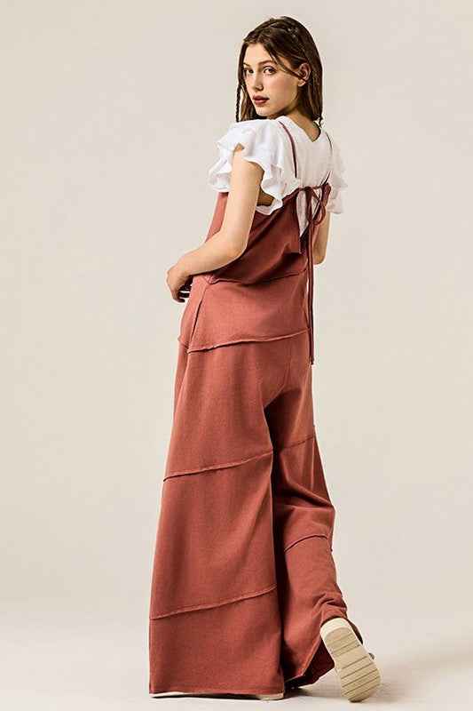 Keyhole back Wide Leg Raw Edge Jumpsuit 22930811_0ce134d5-5296-4171-adbc-495117d98b37