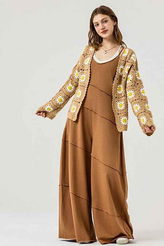 Keyhole back Wide Leg Raw Edge Jumpsuit 22930811_909c1891-ae4e-4269-bde9-827b9d2a9c6a
