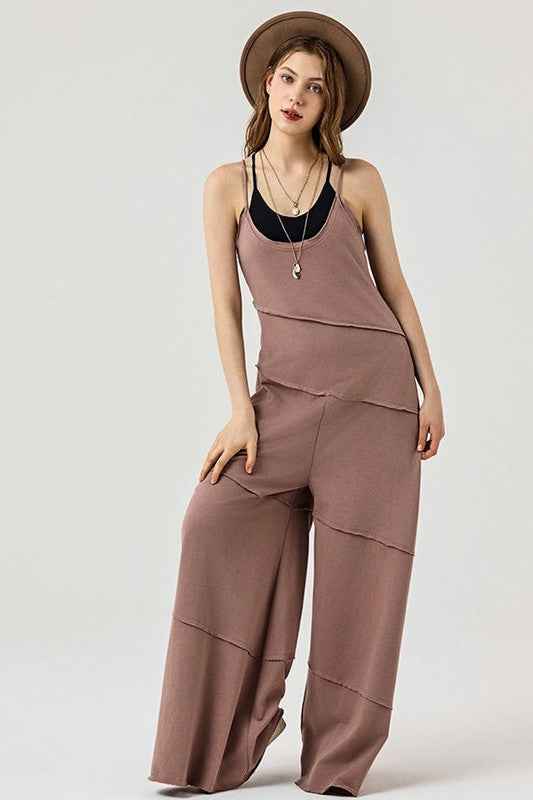 Keyhole back Wide Leg Raw Edge Jumpsuit 22930811_c82f1449-1a21-42d8-a43a-db56ffd646f6
