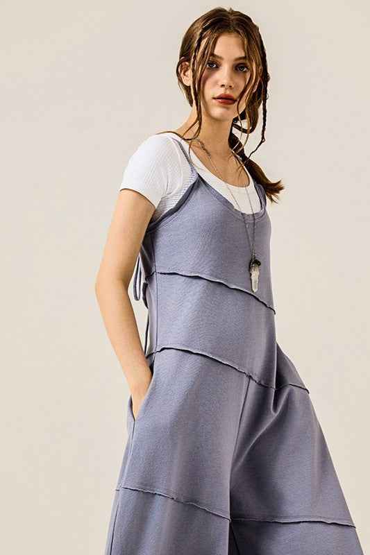 Keyhole back Wide Leg Raw Edge Jumpsuit Spring Lake 22930811_d0a9f1e8-8acf-436e-ab58-ecb58e30fd17