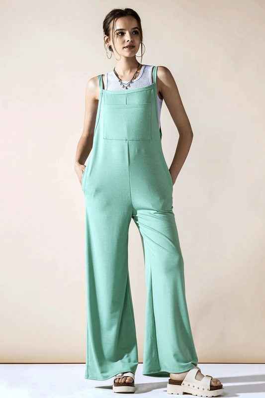Boho Terry Wide Leg Jumpsuits with Pocket Dusty Mint 22930841_0e231544-698e-43c3-b854-93577cf7e253