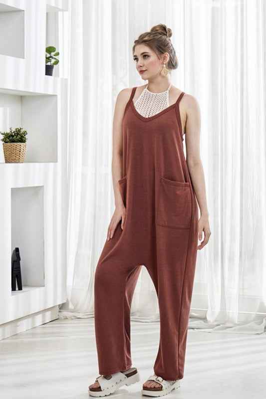 Plus Drop Crotch Tank Style Harem Jumpsuit Coconut Shell 22930869_781776df-f207-41f3-bdb4-6dedd34ce7ac
