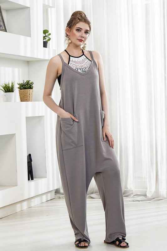 Drop Crotch Tank Style Harem Jumpsuit green smoke 22930870_bedac9ea-ae98-48b4-9933-f7043adb856e