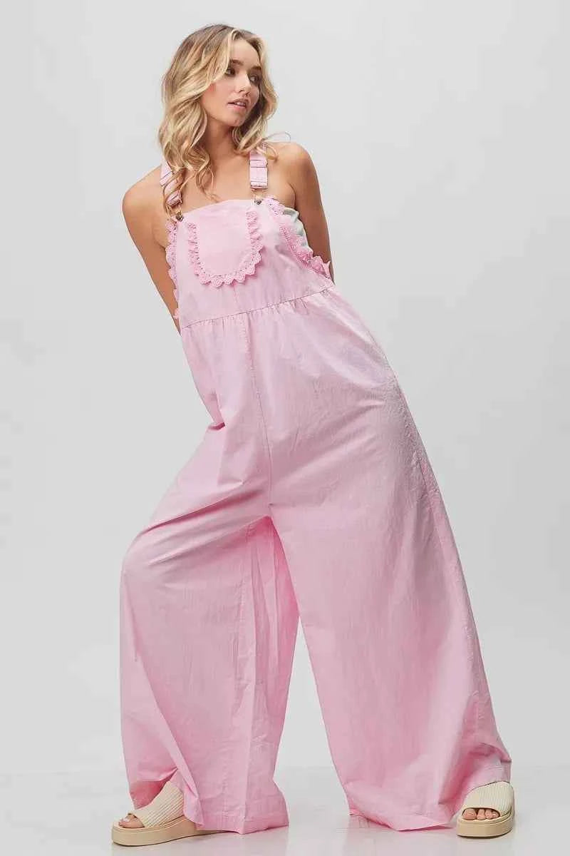 Lace Edge Detail Wide Leg Overall 22eb795c4d2b479296d1348fb0a73998-Max-Origin